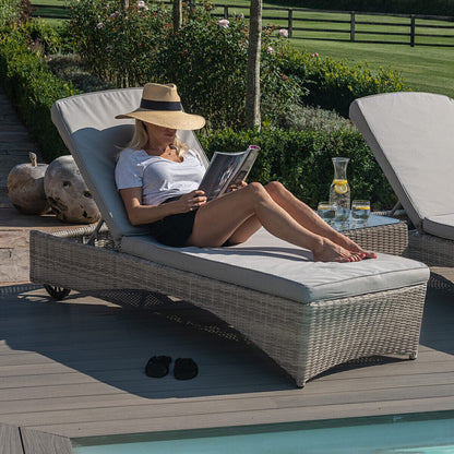 Homeflair - Oxford Rattan Sunlounger Set