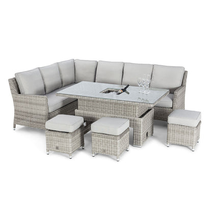 Homeflair - Oxford Rattan Corner Dining Set
