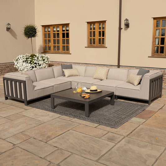 Homeflair - Outdoor Fabric Ibiza Medium Corner Sofa Set