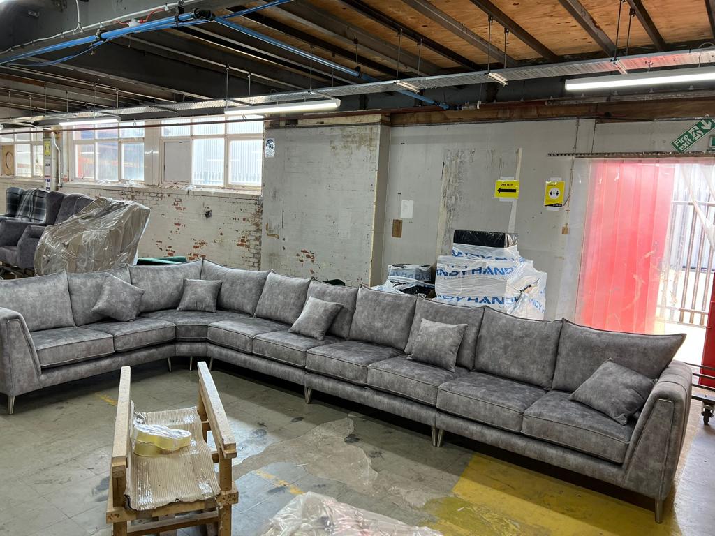 Modular Bespoke Vivo Fabric Sofa Collection | Red Rose