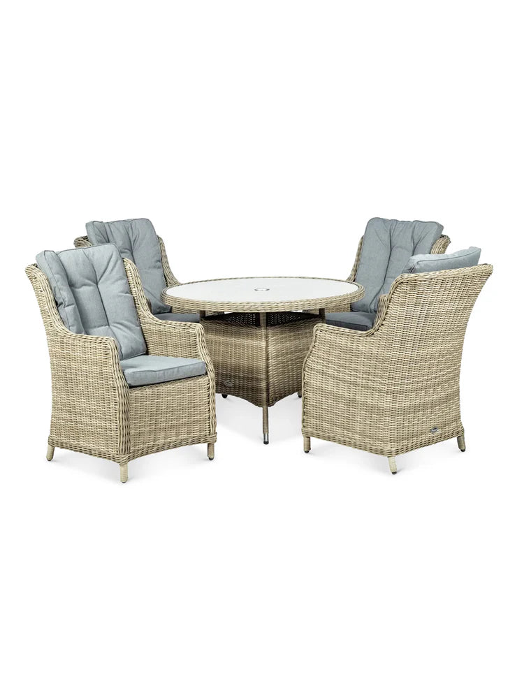 Wentworth 4 Seater Comfort Dining Set