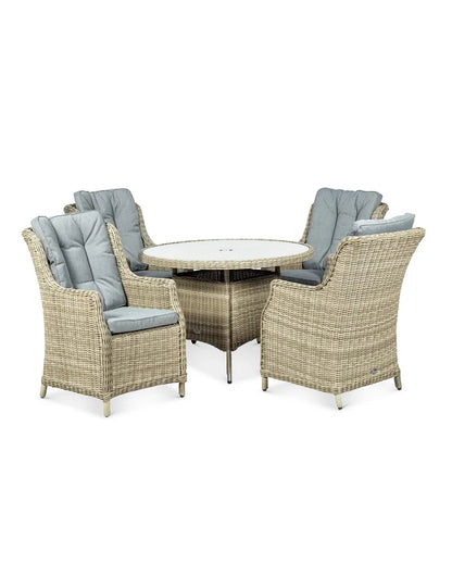 Wentworth 4 Seater Comfort Dining Set