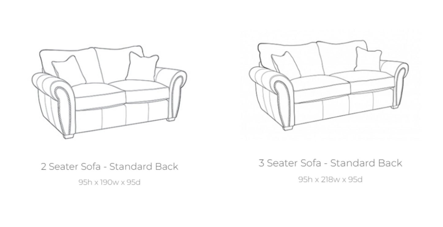 Shimmer Ex-Display 3 + 2 Seater Beige Fabric Sofa | EXSHI