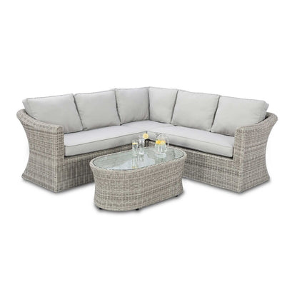 Homeflair - Oxford Small Rattan Corner Sofa Set