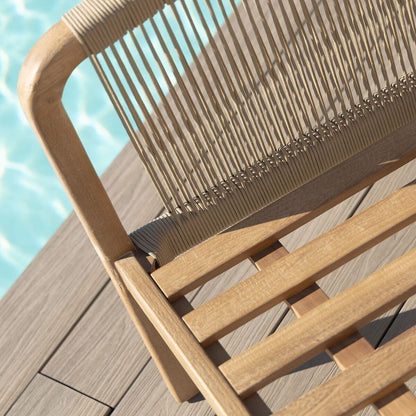 Homeflair - Martinique Rope Weave 2 Seat Sofa Set