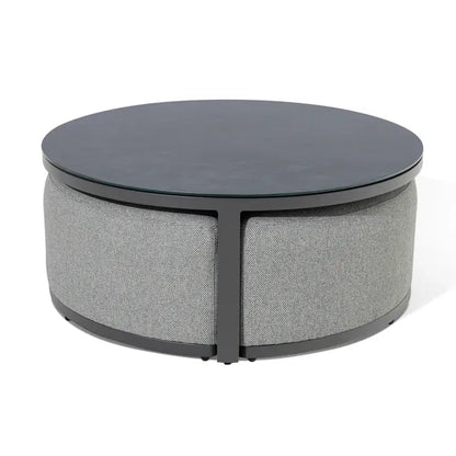 Homeflair -Outdoor Fabric Round Coffee Table