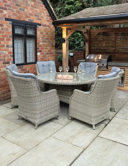 Wentworth 6 Seater Comfort Dining Set