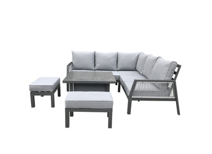 Rattan Corner Sofa with 2 Benches and Lift Table | Bettina | Bett0361_0475