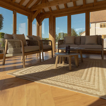 Homeflair - Martinique Rope Weave 2 Seat Sofa Set