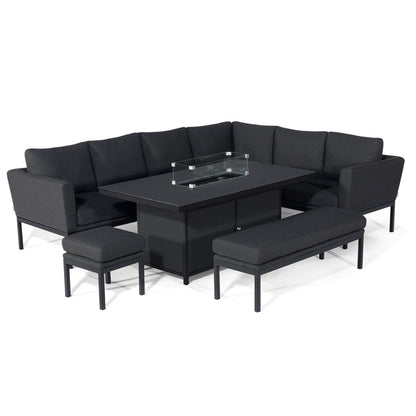 Homeflair – Outdoor Fabric Pulse Left Handed Corner Dining Set