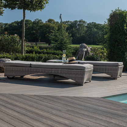 Homeflair - Oxford Rattan Sunlounger Set
