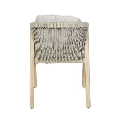 Homeflair - Martinique Rope Weave 6 Seat Round Dining Set
