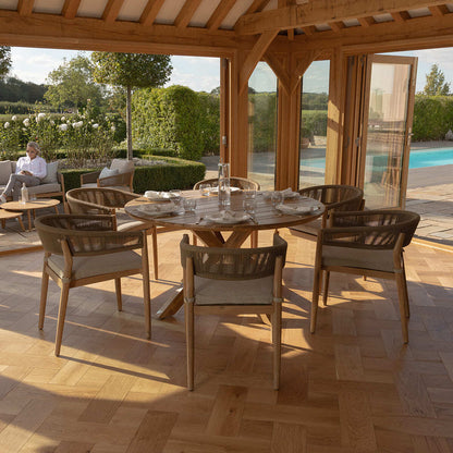 Homeflair - Porto Rope Weave Dining Set