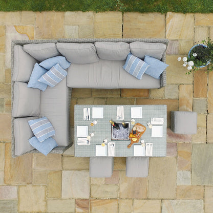 Homeflair - Oxford Rattan Corner Dining Set