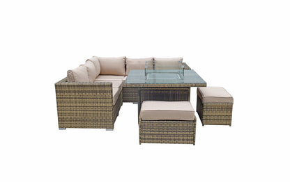 Signature Weave - GEORGIA corner gas firepit set | GEOR0149_MILA0482
