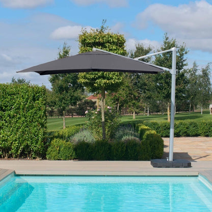 Homeflair -Zeus 3m Square Rotating Cantilever Parasol