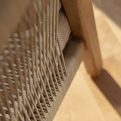 Homeflair - Martinique Rope Weave 2 Seat Sofa Set