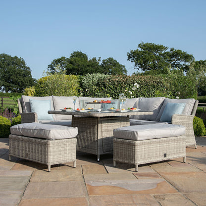 Homeflair - Oxford Royal Rattan Corner Dining Sofa Set