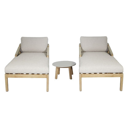 Homeflair - Martinique Rope Weave Double Sunlounger Set