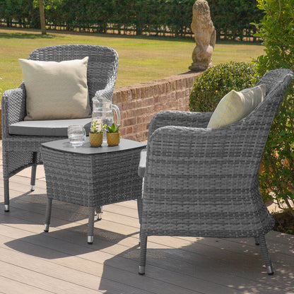 Homeflair - Santorini Rattan Bistro Set