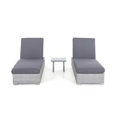 Homeflair - Ascot Rattan Sun Lounger Set