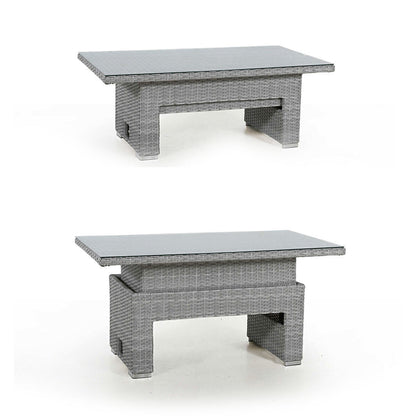 Homeflair - Ascot Rectangular Rattan Corner Dining Set