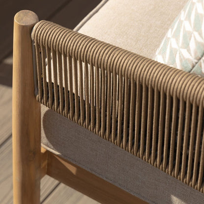 Homeflair - Porto Rope Weave Corner Sofa Set