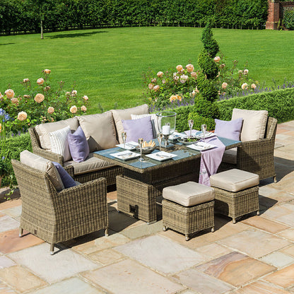 Homeflair - Winchester Sofa Rattan Dining Set