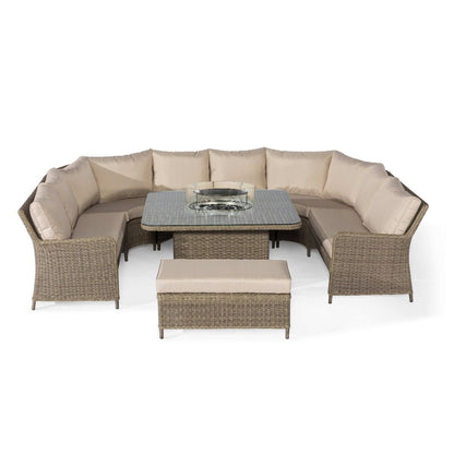 Homeflair - Winchester Royal U-Shaped Rattan Sofa Set