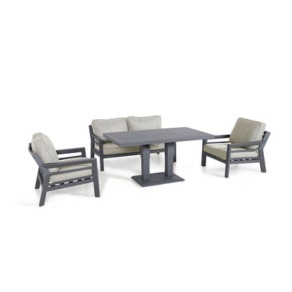 Homeflair - New York 2 Seat Aluminium Sofa Set