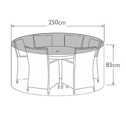 Homeflair -6 Seat Round Dining Set
