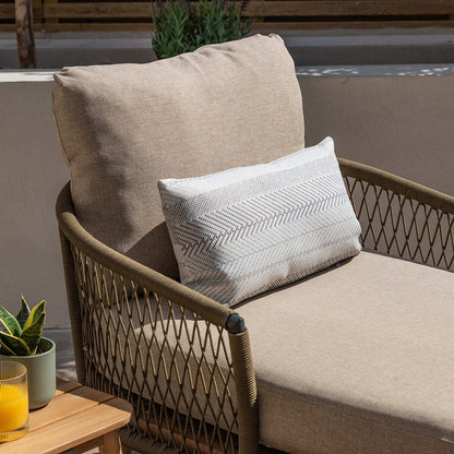 Homeflair - Bali Rope Weave Double Sunlounger Set