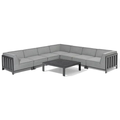 Homeflair - Outdoor Fabric Ibiza U Shape Sofa Set