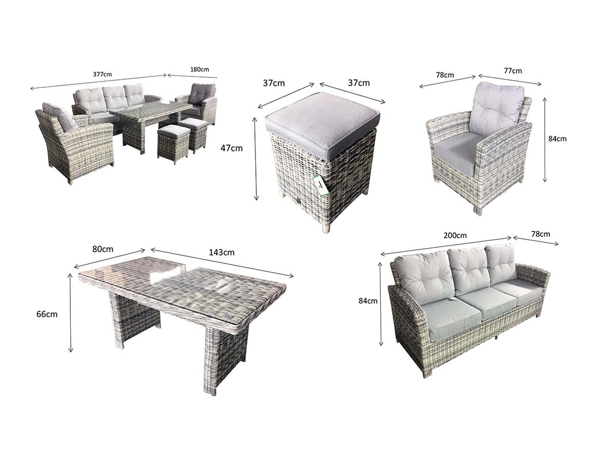 Signature Weave - AMY Sofa Dining Set | AMY0213