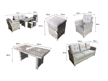 Signature Weave - AMY Sofa Dining Set | AMY0213