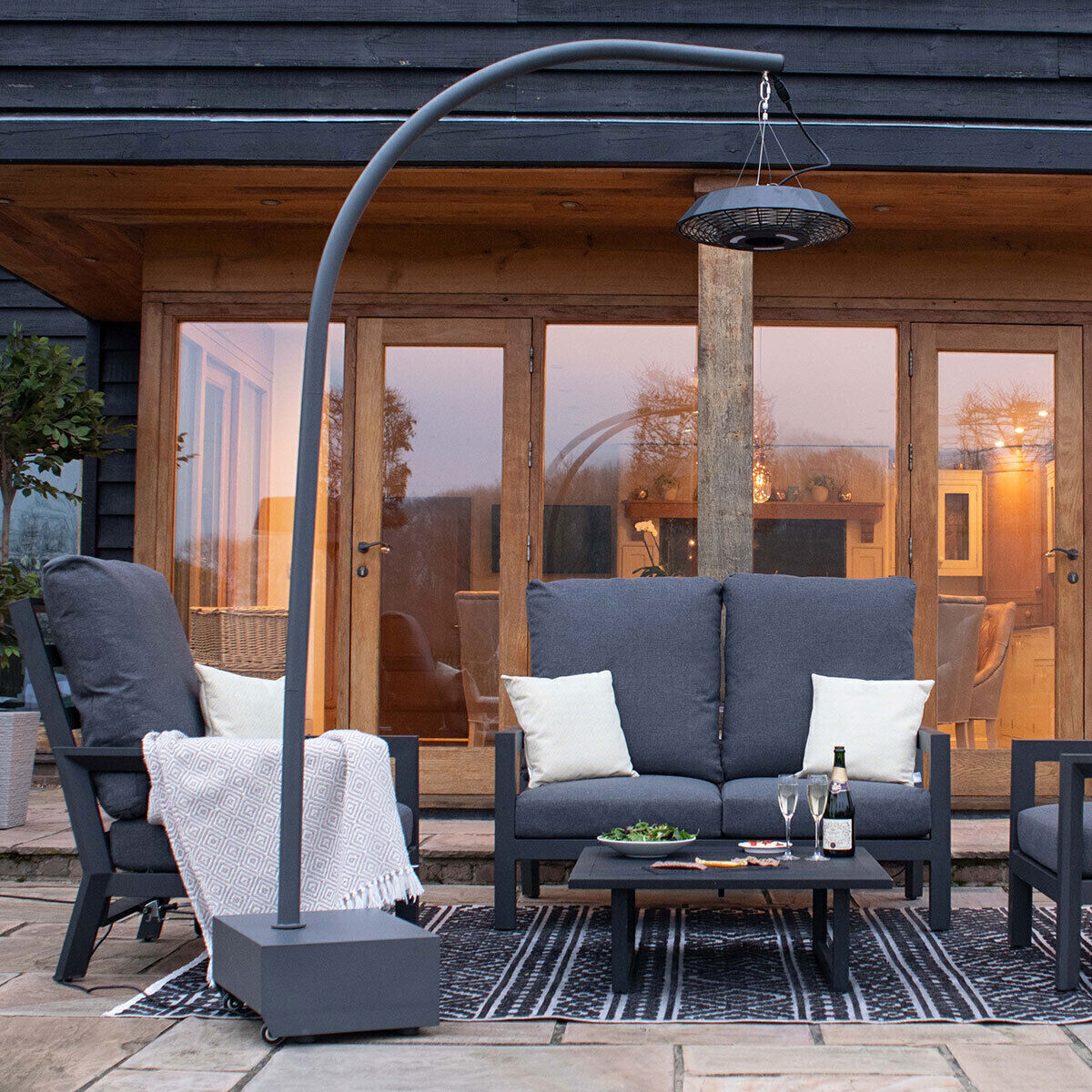 Homeflair -2000W Helio Overhang Electric Patio Heater