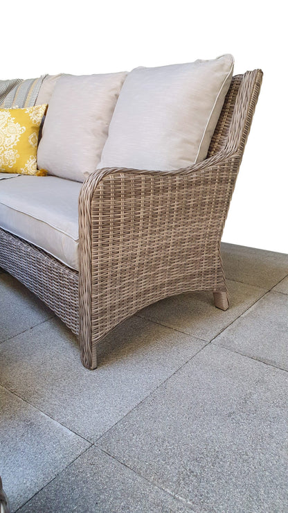Rattan Corner Dining Sofa with Lift Table | Alexandra | Alex0315