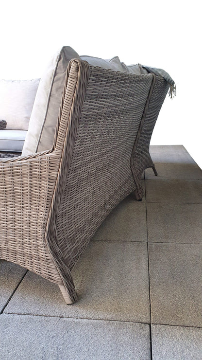 Rattan Corner Dining Sofa with Lift Table | Alexandra | Alex0315