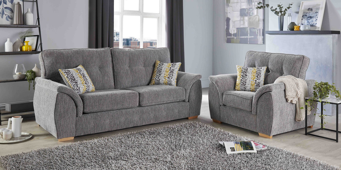 Modular Bespoke Ashley Fabric Sofa Collection | Red Rose