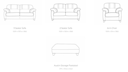 Austin Fabric Sofa Collection | Buoyant Upholstery
