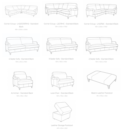 Beatrix Leather Sofa Collection | Buoyant Upholstery