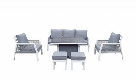 Rattan 3 Seater Sofa + 2 chairs with Lift Table Set | Bettina | Bett0359