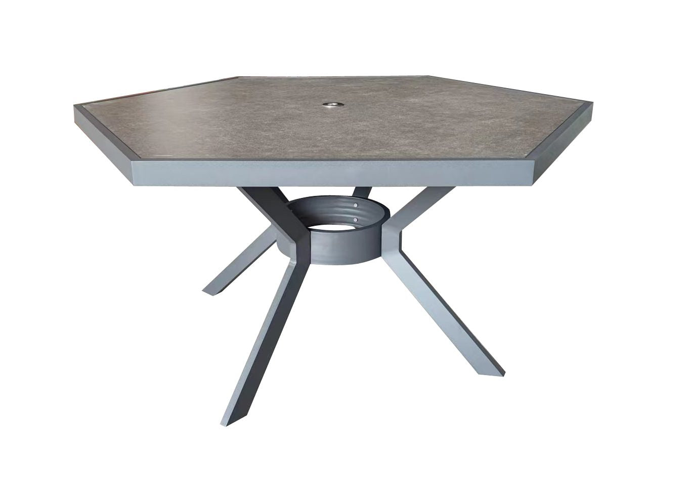 Bettina 6 Seater Hexagon Table with Ceramic Glass | Bett0445