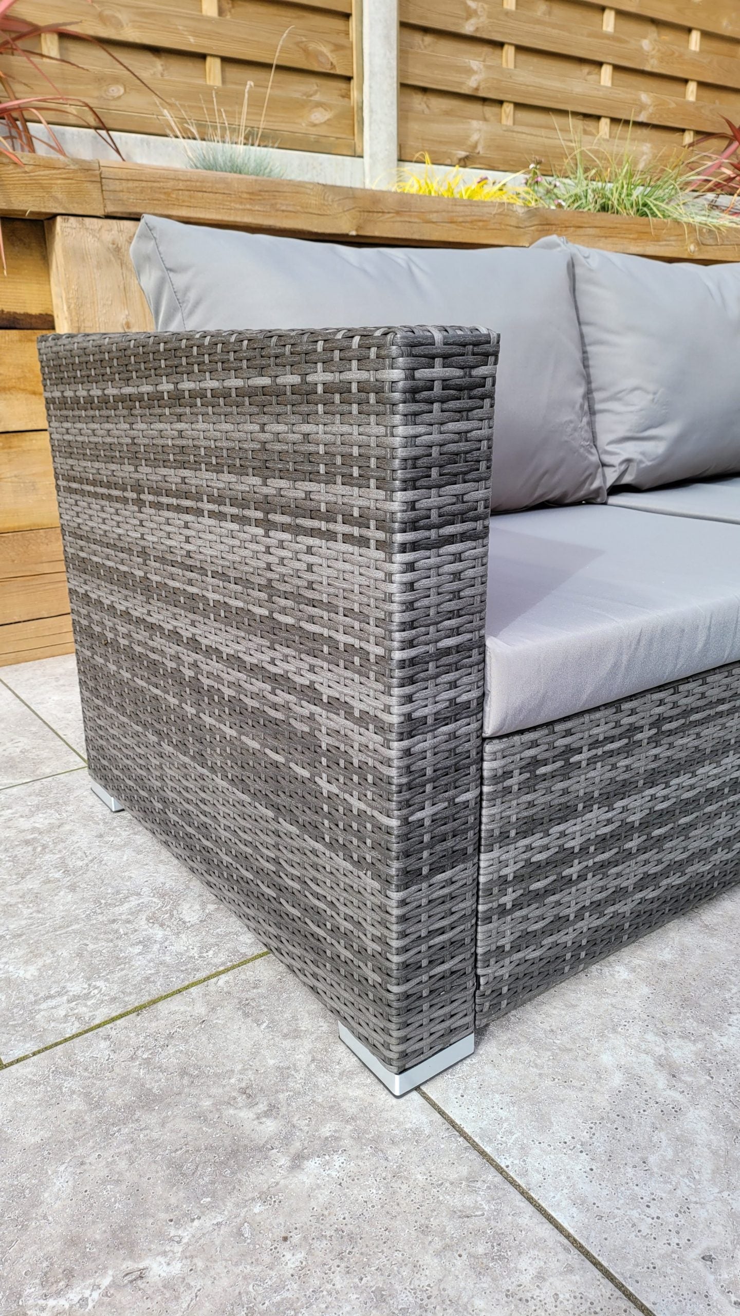 Rattan Corner Dining Sofa with Lift Table & Ice Bucket | Catalina | Cata0367