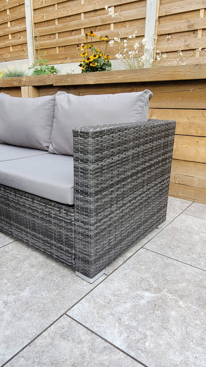 Rattan Corner Dining Sofa with Lift Table & Ice Bucket | Catalina | Cata0367