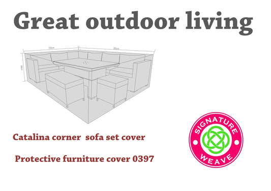 Rattan Protective Cover for Catalina Set 226 x 305cm | Cove0397