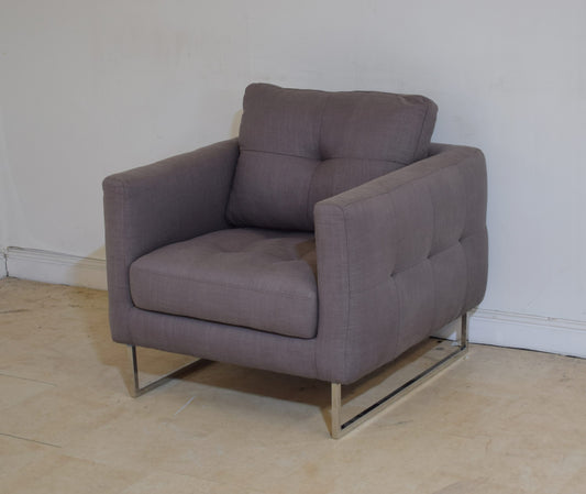 Roxie Ex-Display Fabric Purple Chair