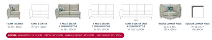Red Rose Denver Sofa Range