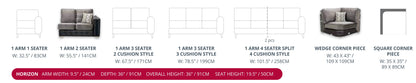 Red Rose Horizon Sofa Range