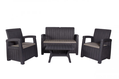 Rattan Storage 2 seater Sofa Set | AMIR | Faro 04